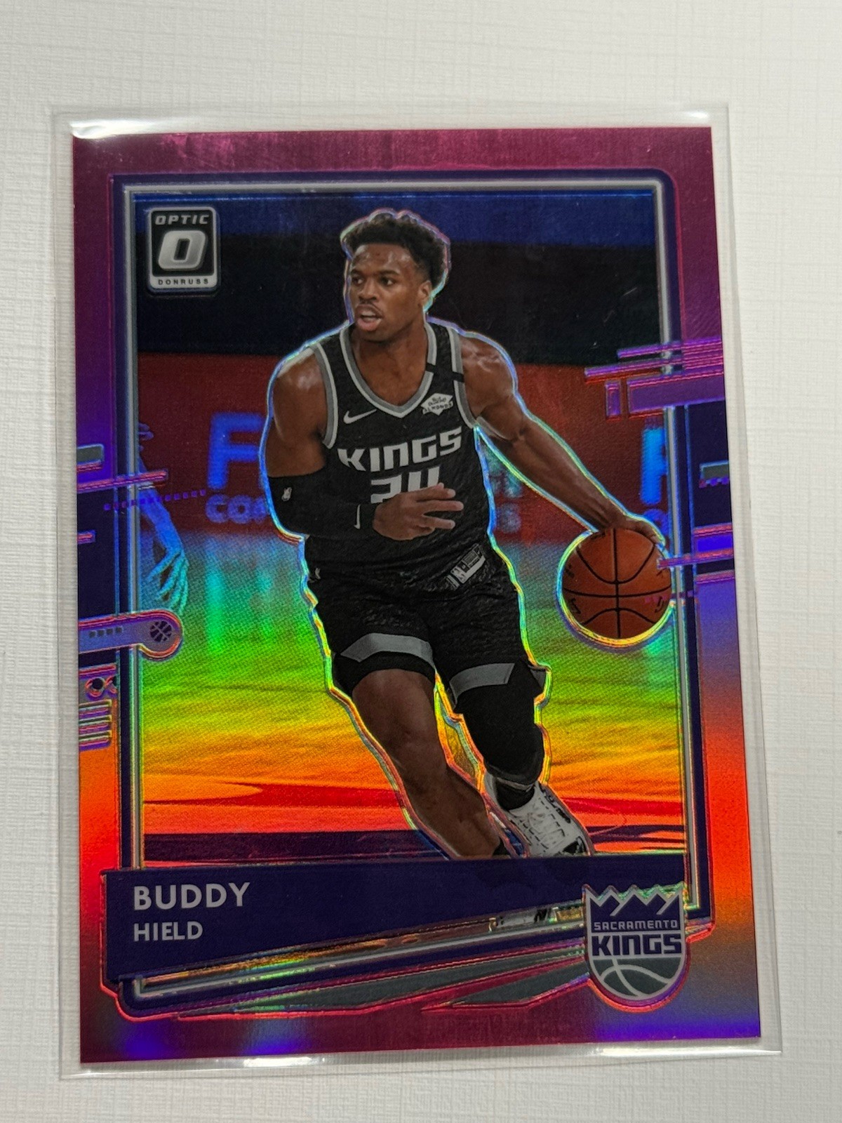 2020-21 Donruss Optic Buddy Hield Silver Holo Prizm #60 Sacarmento Kings #08/25