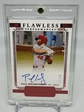 2021 Panini Flawless Paul Goldschmidt  Performances Auto Red /10 (F597)