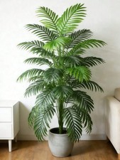 120cm Large Artificial Plant, Fake Palm Tree, Tropical Palm Leaves, Artificia