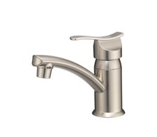 Dura Faucet RV Streamline Single Lever Centerset Lavatory Sink Faucet Brushed S