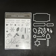 Stampin Up Iconic Imagery Photopolymer Stamp Set Dies Celebrations Holidays