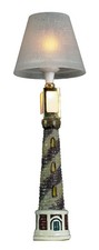 Dolls House Lighthouse Floor Lamp Standard Light Nautical 12V Electric Lighting