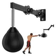 Speed Bag Boxing Punching Bag, Wall Mount Height Adjustable & Fold Speed Bags fo