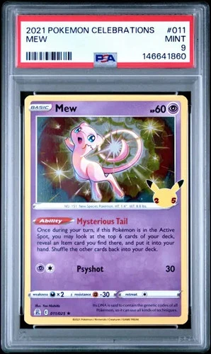 2021 Pokemon Celebrations #011 Mew PSA 9