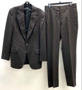 Austin Reed Mens Suit Brown Pure Virgin Wool Two Piece Jacket Pants Size 40x32