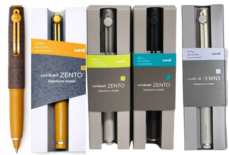 MITSUBISHI PENCIL uniball ZENTO Signature Model Gold Silver Black
