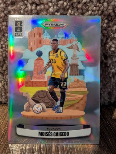 Moises Caicedo #13 2026 Panini Prizm FIFA National Landmarks card