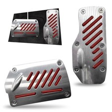 Car Pedal Cover, Brake and Accelerator Anti-skid Pedal Cover with 2 PCS Red
