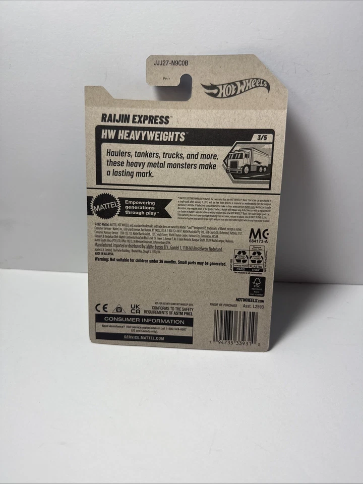 Hot Wheels 2026 Case B RAIJIN EXPRESS - Image 3 of 3