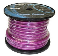 Deejay LED TBH272PURPLECOPP 2 Gauge 72 Ft 100% Copper Power Cable Used For