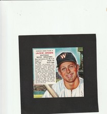 1953 Red Man #AL6 Jackie Jensen (Lower grade)