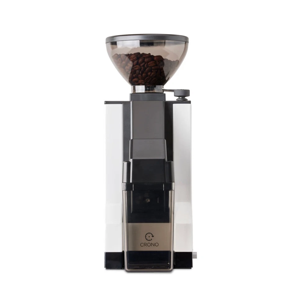 Eureka Mignon Crono Brew Coffee Grinder | 50mm Flat Burrs | Stepless | White