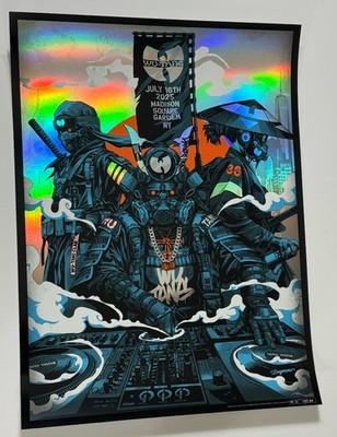 Wu-Tang Clan Poster MSG Madison Square Garden NYC 2025 #'d X/130