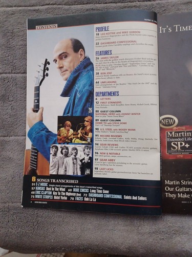 Guitar World Acoustic Number 56 2002 JAMES TAYLOR Cover - Picture 2 of 8