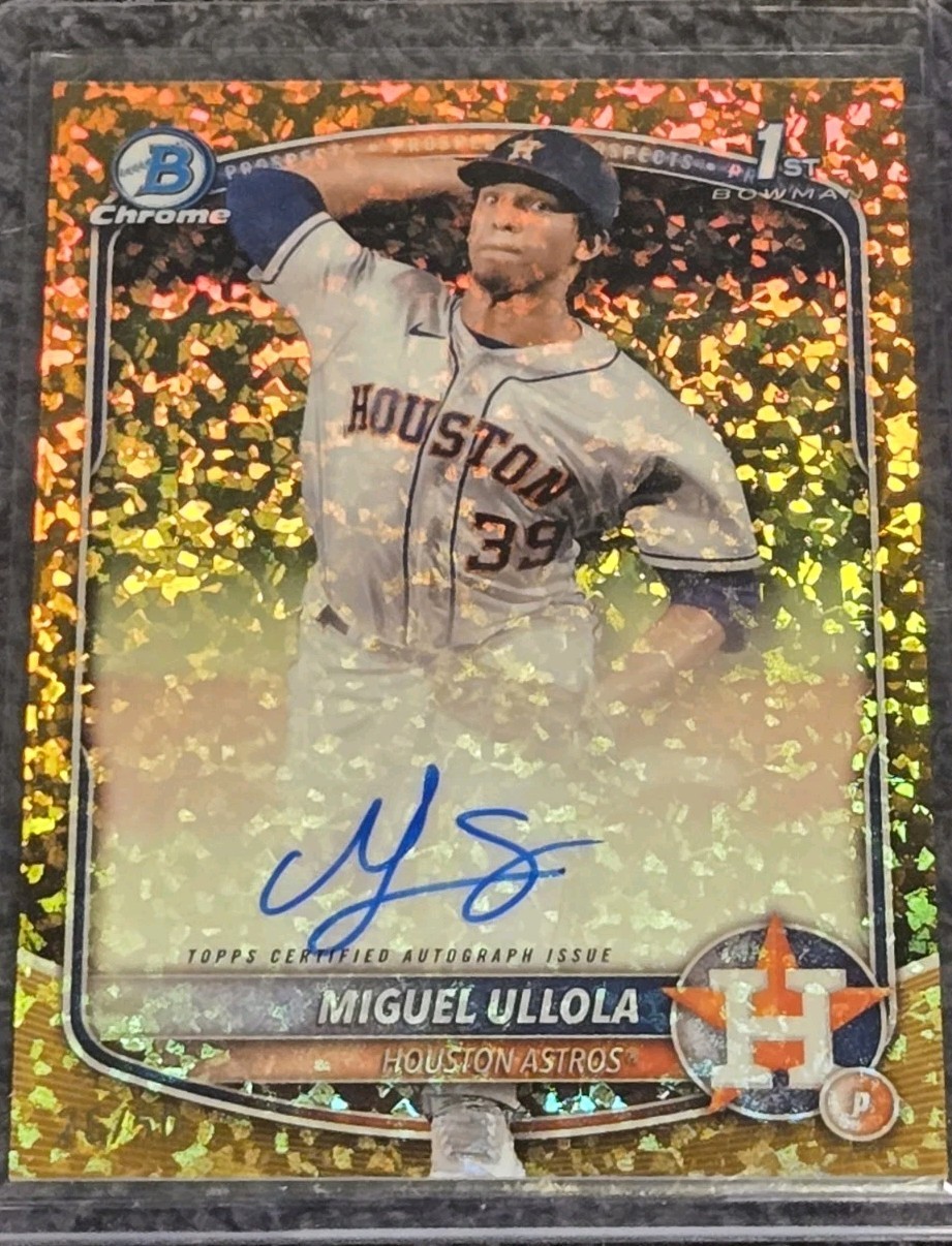 2025 Bowman Chrome 1st Bowman Miguel Ullola Gold Auto /50