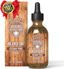 Beard Oil Conditioner - All Natural Cedarwood & Pine Scent with Organic Argan & 