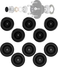 10 PCS Trailer Wheel Hub Bearing Rubber Dust Caps, Trailer Axle Grease Plugs, Fi