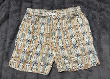 Raga Man Altata Men  s Summer Shorts Geometric Print Festival Beach Vacation L