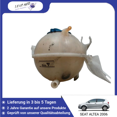 🇩🇪 KÜHLER AUSDEHNUNGSBEHÄLTER ➤ SEAT ALTEA 1K0121407F ♻️