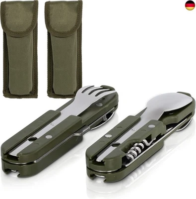 KS11 KS-11 2 Stück Outdoor Bundeswehr Besteck Edelstahl Campingbesteck Essbesteck
