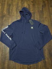 NWT Under Armour Project Rock Terry Hoodie Blue Pullover 1377428 Men  s L. D3