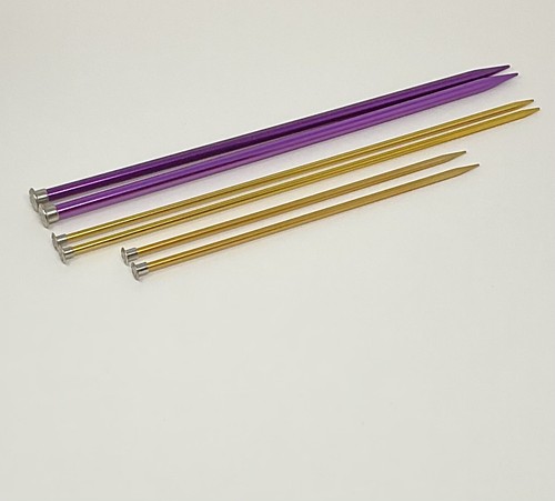 3 Sets Vintage Aluminum Knitting Needles Boye/Hero Sizes 13, 8, 9 - Excellent