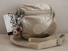 Kipling KI9163-3EV Women's Starry Gold Metallic Ron Crossbody/Shoulder Bag $94