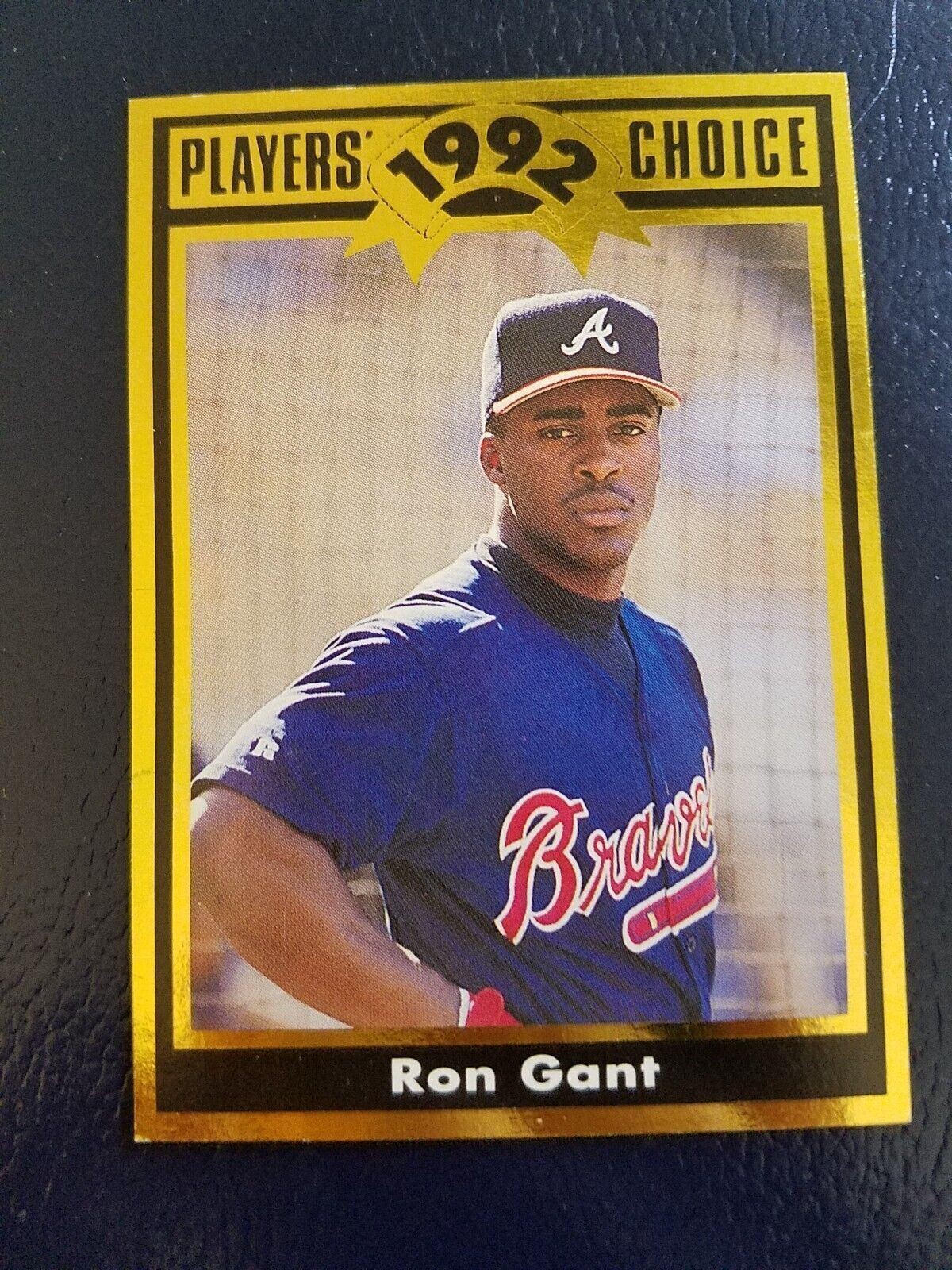 Ron Gant Atlanta Braves 1992 Cartwrights #32 Gold Border Player's Choice