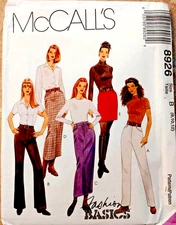 McCalls Misses Skirt & Pants Sizes 8-10-12 Uncut Pattern 8926 Various lengths