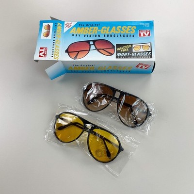 Early 90s Amber Sonnenbrille 2in1 Package