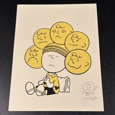 Rob Jones Peanuts Grief Art Print Charlie Brown #70/70 Sketched Signed