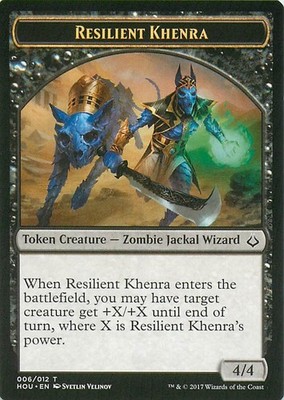 Resilient Khenra T6    Cat T16 Token - MTG - Hour of Devastation (HOU)