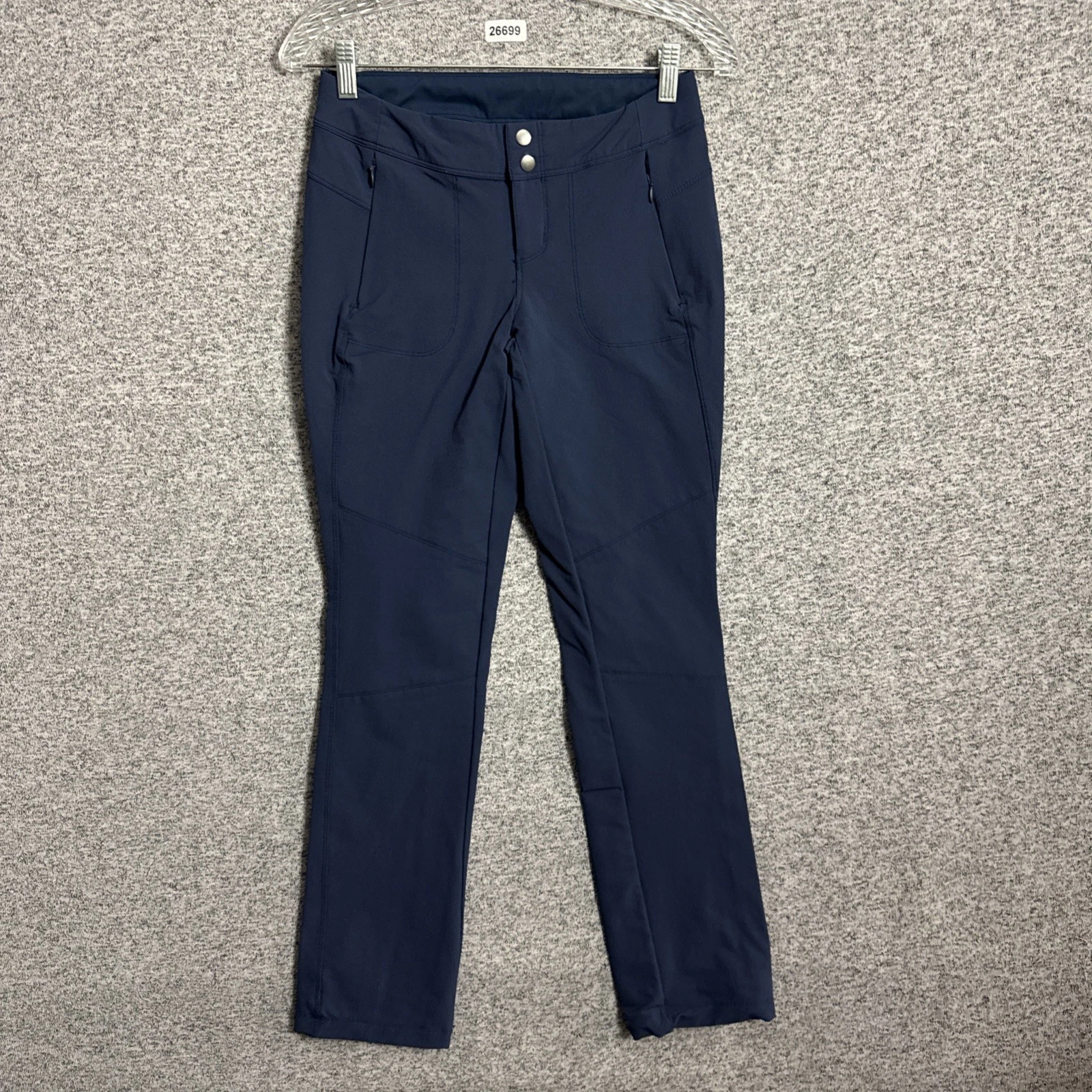 Kuhl Women's 2 Reg Blue Softshell Travrse Pants Slim Straight Stretch Pants