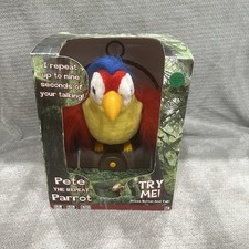 Pete The Repeat Parrot NIB NOT TESTED 2004 AS IS Guessing Needs New Batteries