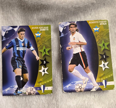 Panini UEFA Champions League 2007 2 Karten Lot Zanetti Ayala #41 #23