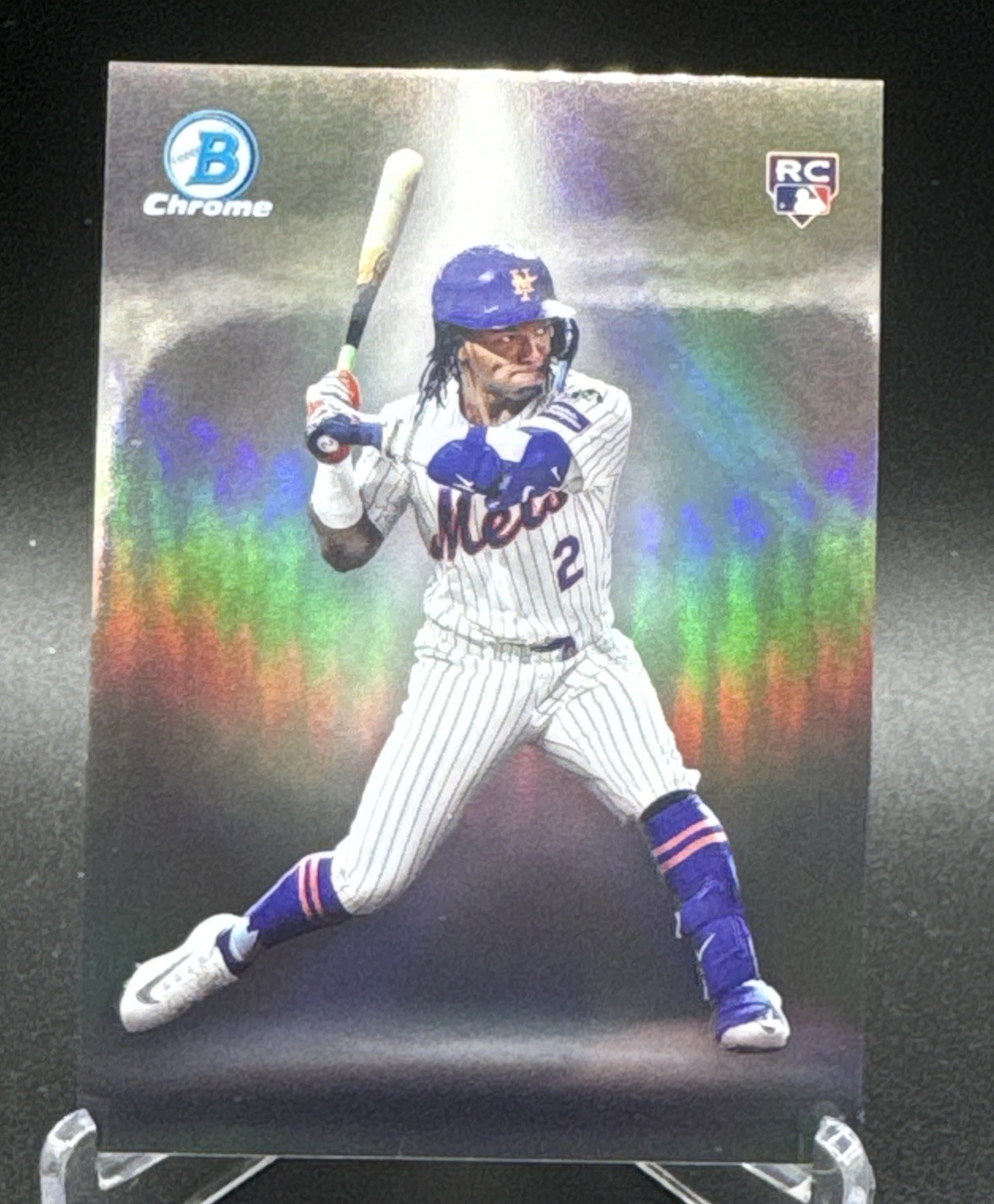 2025 Bowman Chrome Spotlights #BS8 Luisangel Acuna SSP RC Case Hit! Mets!