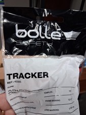 Bolle 40085 Tracker Safety Glasses w/ Strap Anti-Scratch Anti-fog Clear Lenses