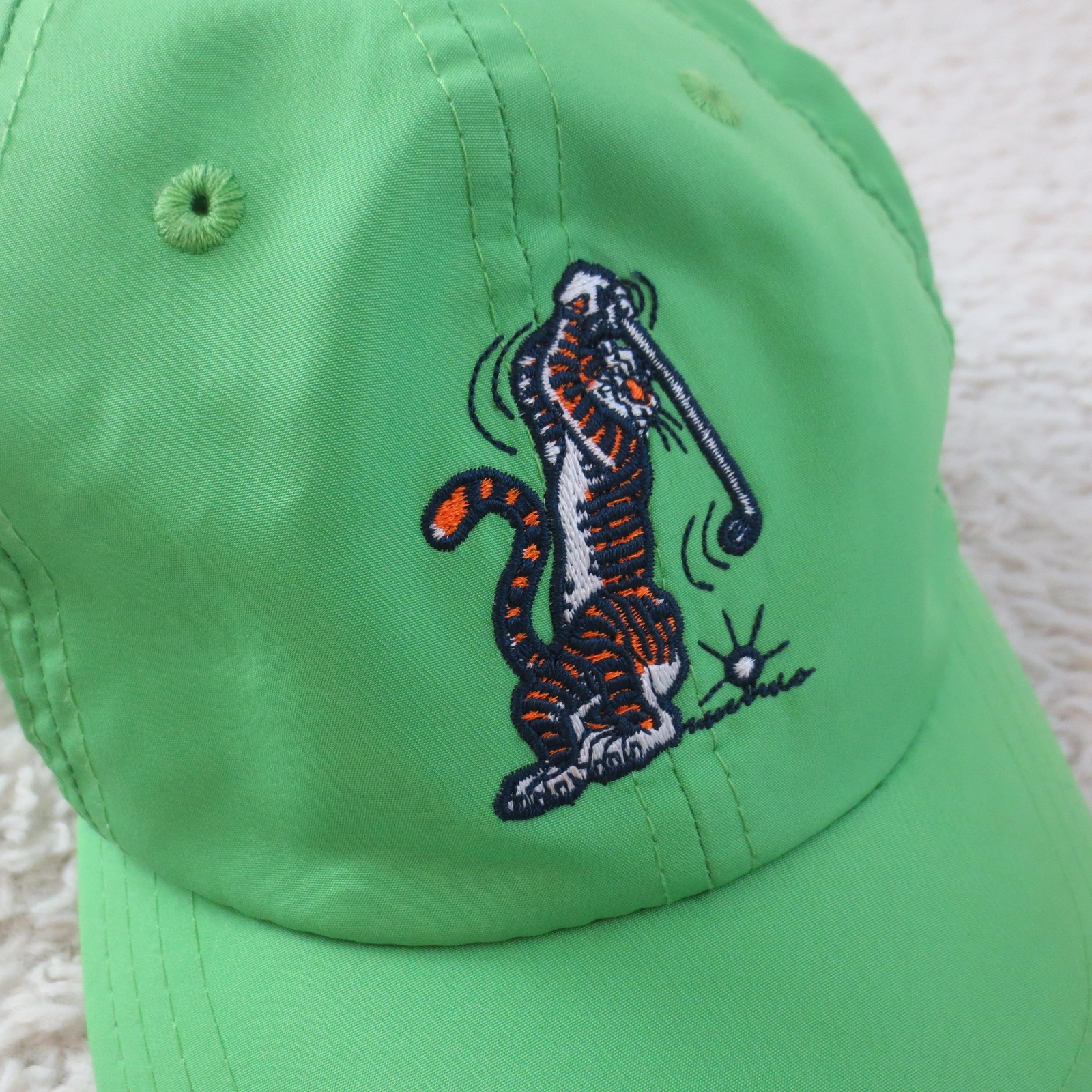 Auburn Tigers Hat Cap Green Kids Boys Swinging Aubie Golf Gameday Pukka