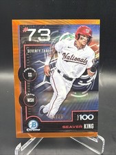 2025 Bowman Scouts Top 100 Chrome Seaver King #BTP-73 Orange Refractor /25