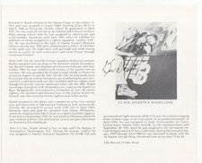 Kenneth Walsh Signed Bio / Autographed WWII USMC Medal of Honor