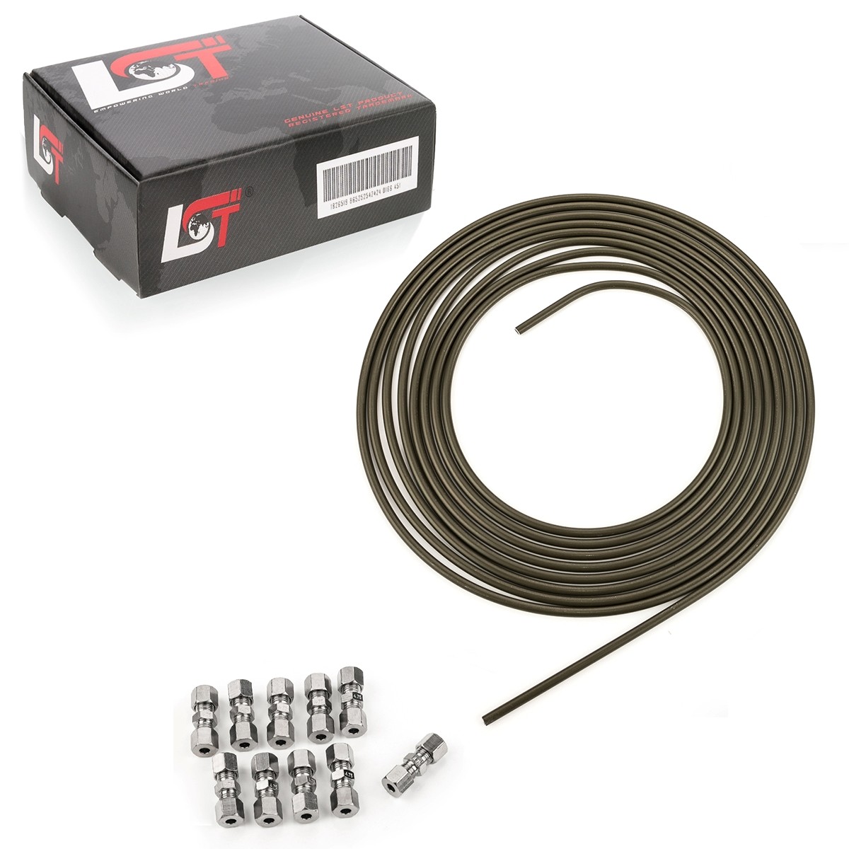 5M Brake Line Brake Pipe Steel Ø 4.75Mm Set +10 Quick Connectors For Hyundai