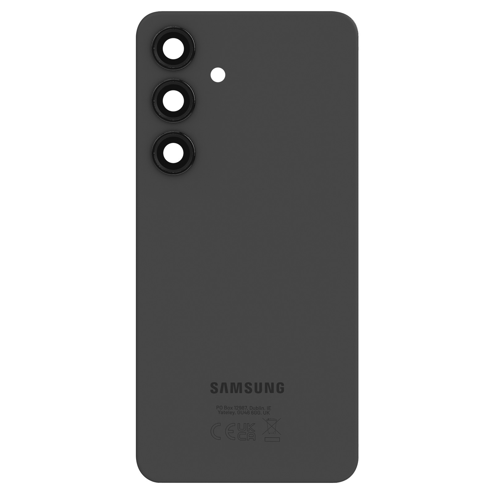 Cache batterie pour Galaxy S24 Plus original noir en verre de remplacement