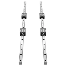 Uimoso Linear Rail Kit HGR20 2Pcs 1000 mm (39.4 in) Guide Rails with 4 Blocks