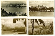 4 Budapest Hungary Real Photo Postcards 1929