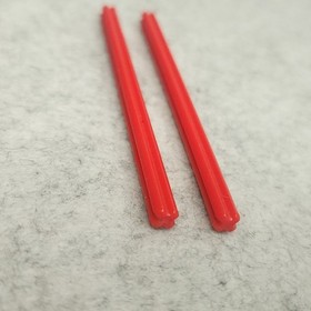 LEGO 3737 Technic Axle 10L Red x2 Genuine