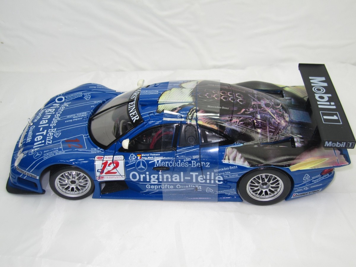 1998 MERCEDES -BENZ CLK-GTR RACIN CAR BLUE #12 1:18 NEWIN BOX. | eBay