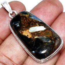 Natural Pietersite - Namibia 925 Sterling Silver Pendant Jewelry P-1124
