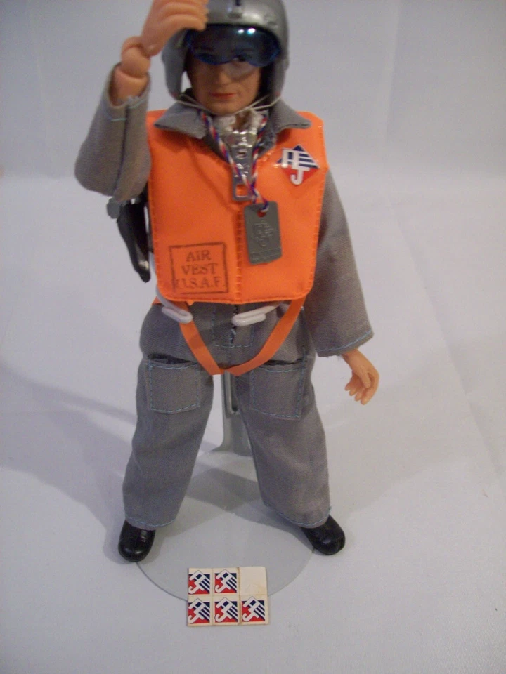 Vintage Mego Action Jackson U.S.A.F. Pilot 1971 complete near mint NR .99 bid! - Image 3 of 4