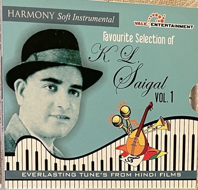 Harmony Soft Instrumental  : Favorite Selection Of  K. L .SAIGAL  Vol . 1  CD