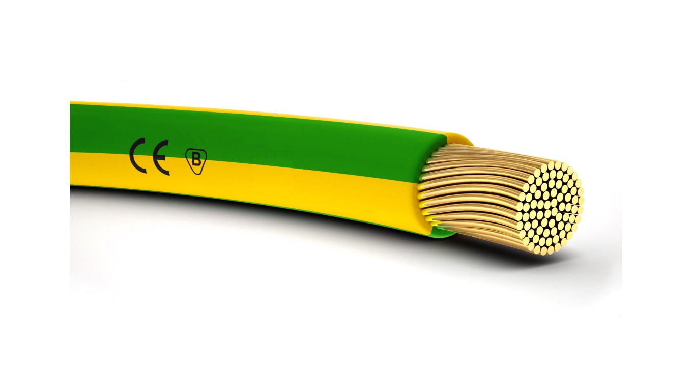Installation Cable H05V-K (LgY) 0.75 Yellow Green/ 100m 4510002